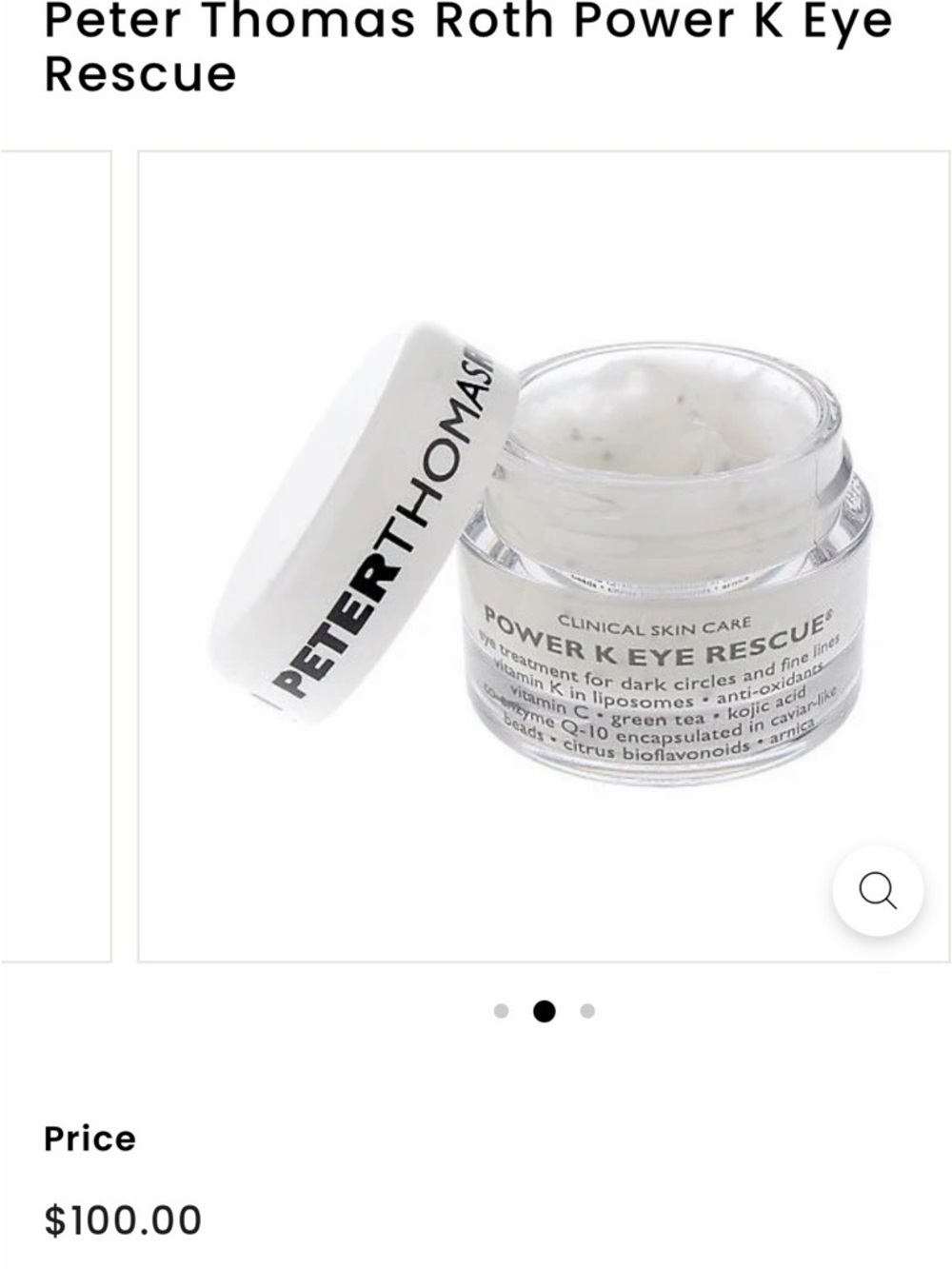 Peter Thomas Roth Peptide 21 Wrinkle Resist Serum and Power K eye rescue. “BOTH” - Picture 2 of 4